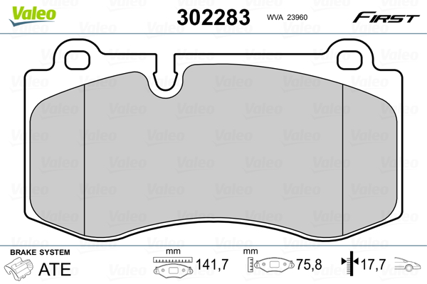 Valeo Remblokset 302283