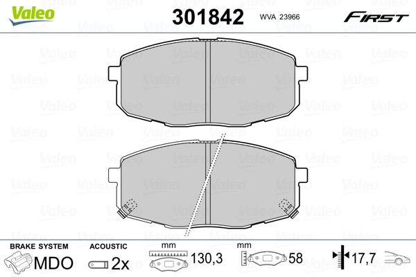 Valeo Remblokset 301842