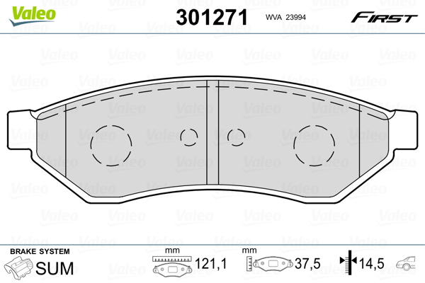 Valeo Remblokset 301271