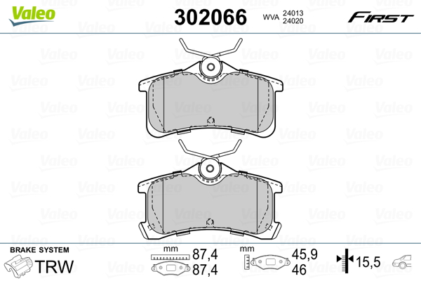 Valeo Remblokset 302066