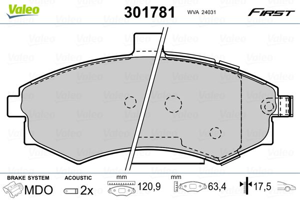 Valeo Remblokset 301781