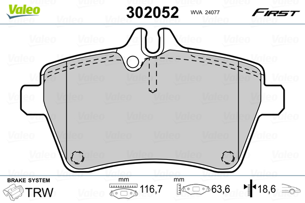 Valeo Remblokset 302052