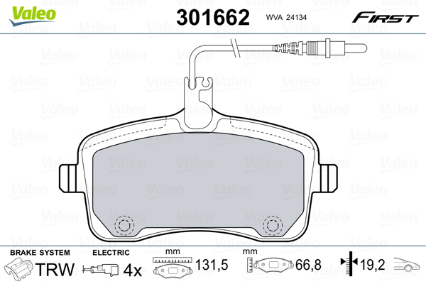 Valeo Remblokset 301662