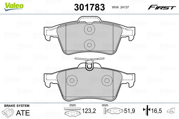 Valeo Remblokset 301783