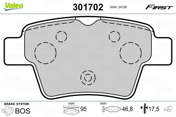 Valeo Remblokset 301702