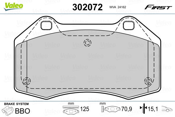 Valeo Remblokset 302072