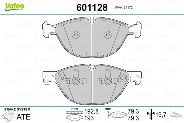 Valeo Remblokset 601128