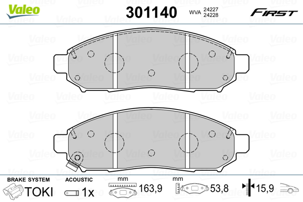 Valeo Remblokset 301140