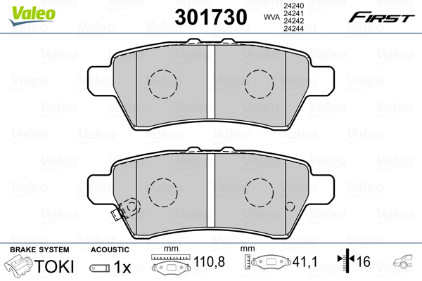 Valeo Remblokset 301730