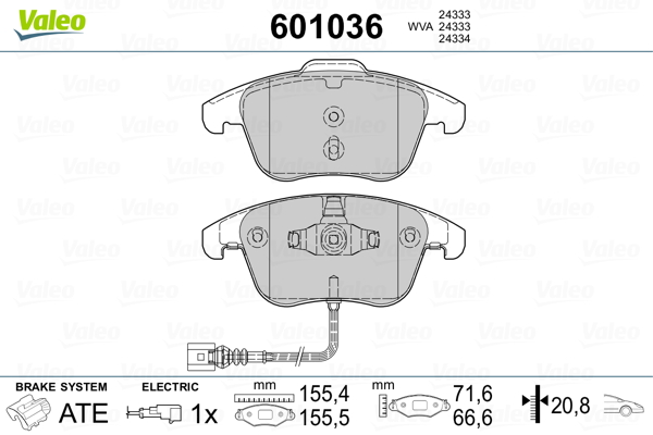 Valeo Remblokset 601036