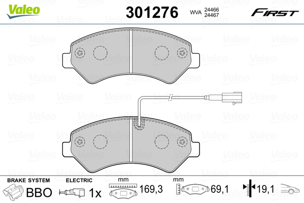 Valeo Remblokset 301276