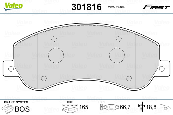 Valeo Remblokset 301816