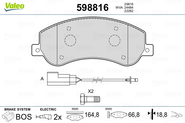 Valeo Remblokset 598816