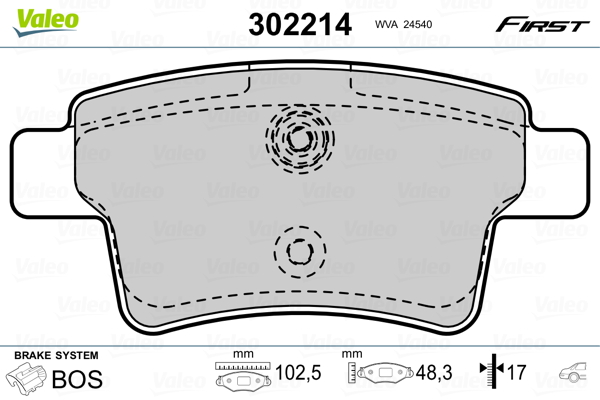 Valeo Remblokset 302214