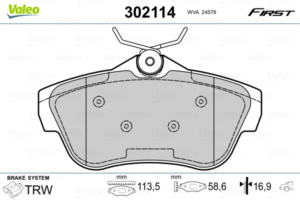 Valeo Remblokset 302114