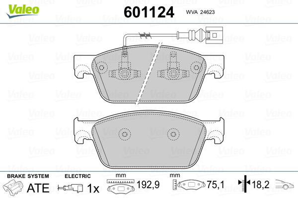 Valeo Remblokset 601124