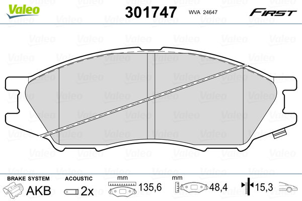 Valeo Remblokset 301747