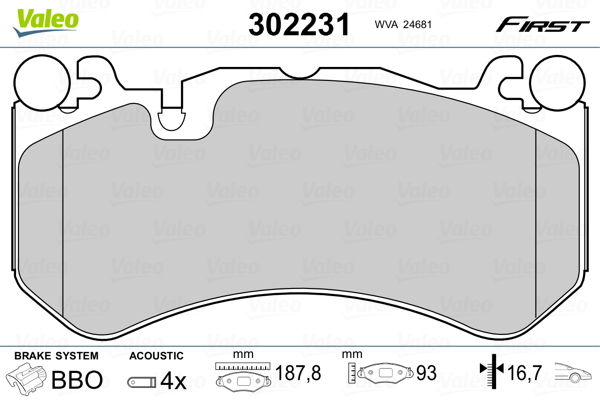 Valeo Remblokset 302231