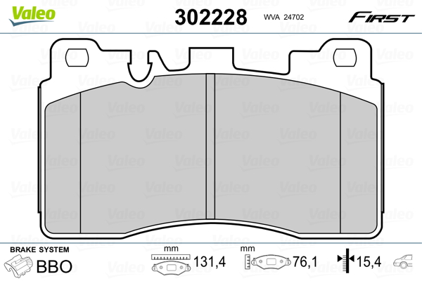 Valeo Remblokset 302228