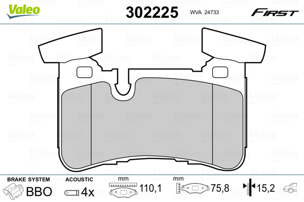 Valeo Remblokset 302225