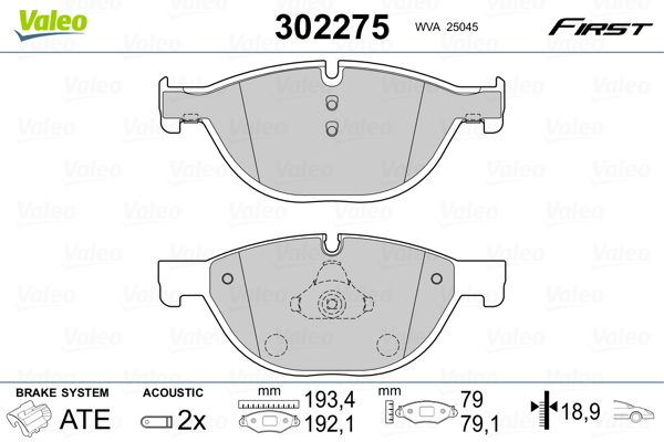 Valeo Remblokset 302275