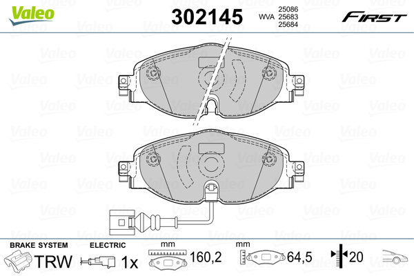 Valeo Remblokset 302145