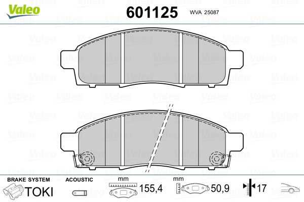 Valeo Remblokset 601125