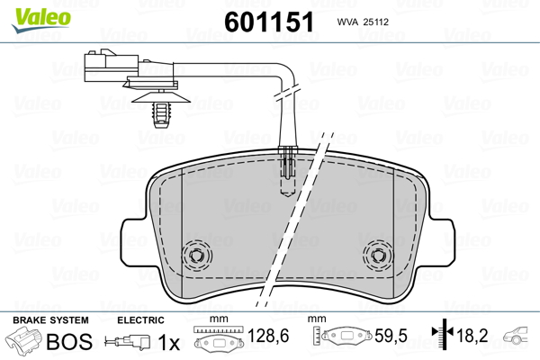 Valeo Remblokset 601151