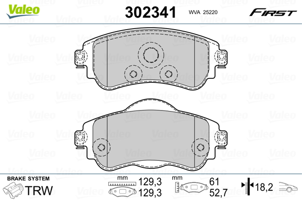 Valeo Remblokset 302341