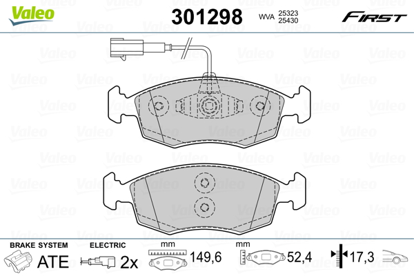 Valeo Remblokset 301298