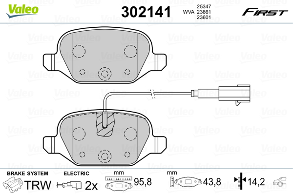 Valeo Remblokset 302141