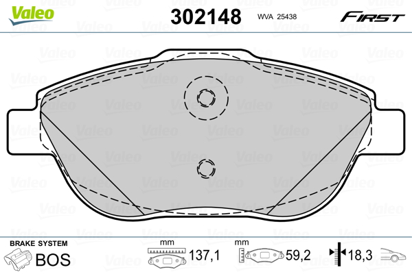 Valeo Remblokset 302148