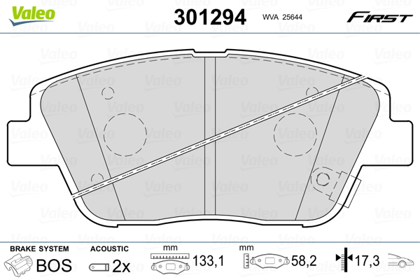 Valeo Remblokset 301294