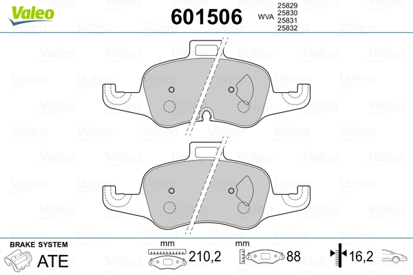 Valeo Remblokset 601506