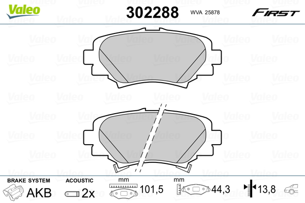 Valeo Remblokset 302288