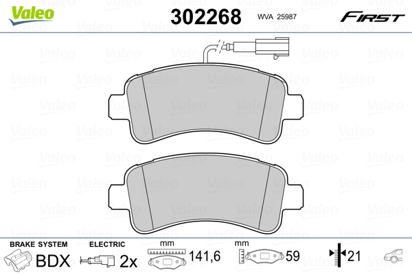 Valeo Remblokset 302268