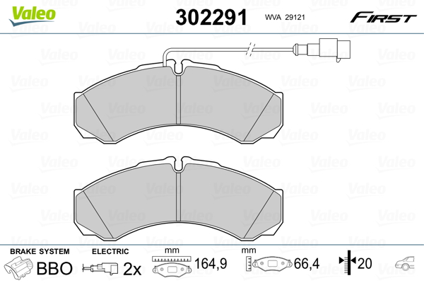 Valeo Remblokset 302291