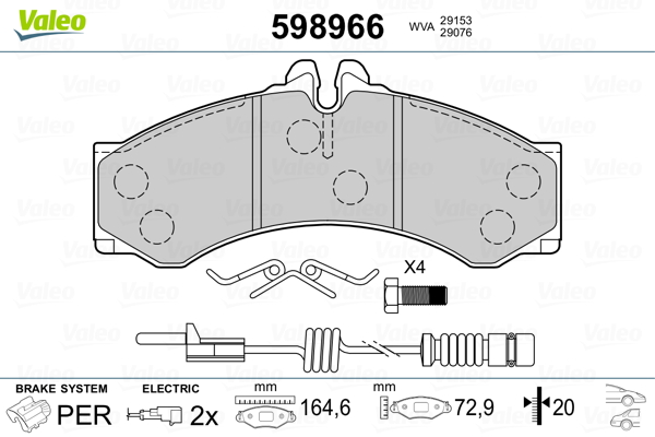 Valeo Remblokset 598966