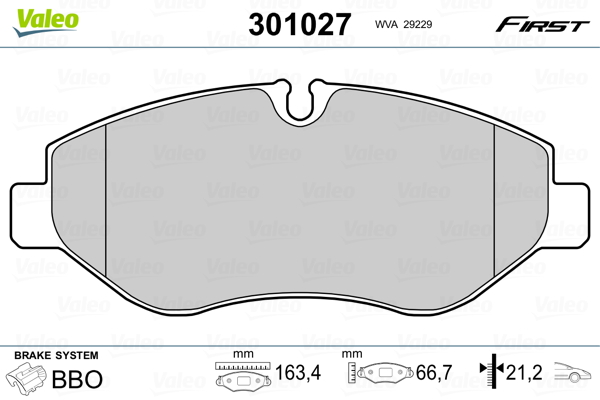 Valeo Remblokset 301027