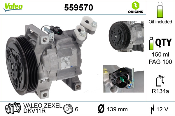 Valeo Airco compressor 559570