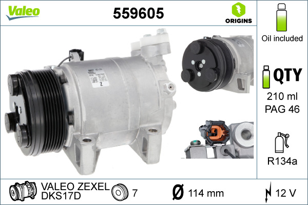 Valeo Airco compressor 559605