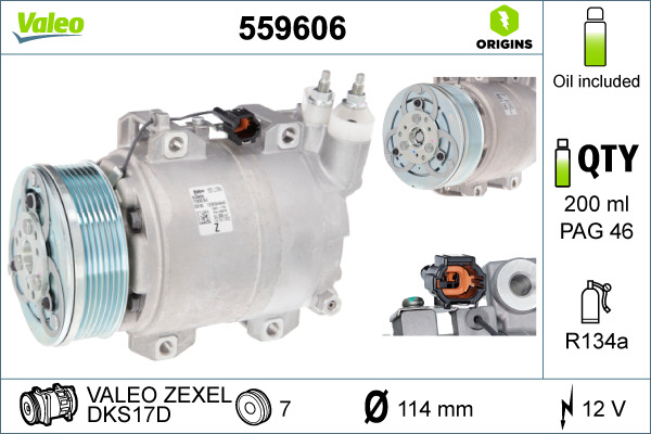 Valeo Airco compressor 559606