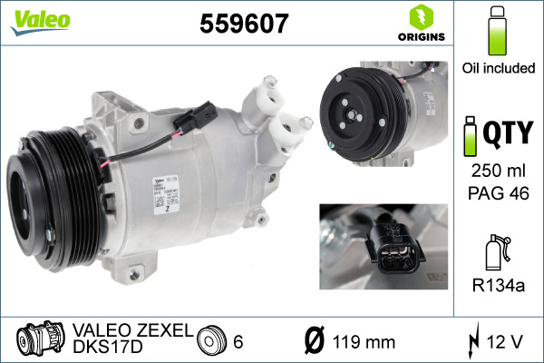 Valeo Airco compressor 559607