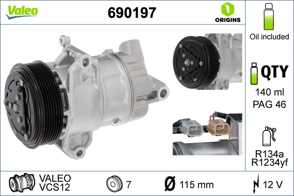 Valeo Airco compressor 690197