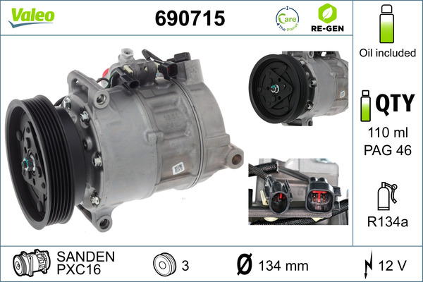 Valeo Airco compressor 690715