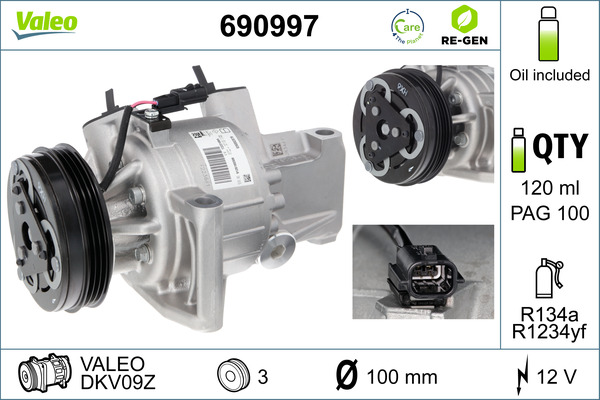 Valeo Airco compressor 690997