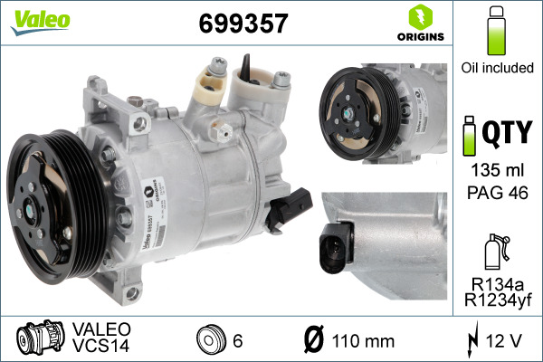 Valeo Airco compressor 699357