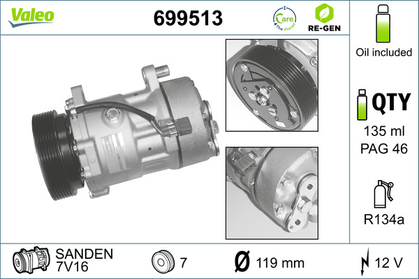 Valeo Airco compressor 699513