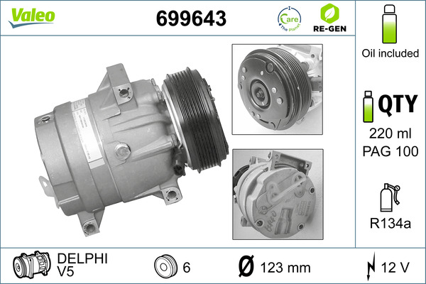 Valeo Airco compressor 699643