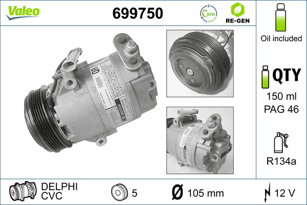 Valeo Airco compressor 699750